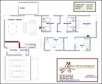 3 bedroom house plan - Sugar Bush Estate, Arta Developments